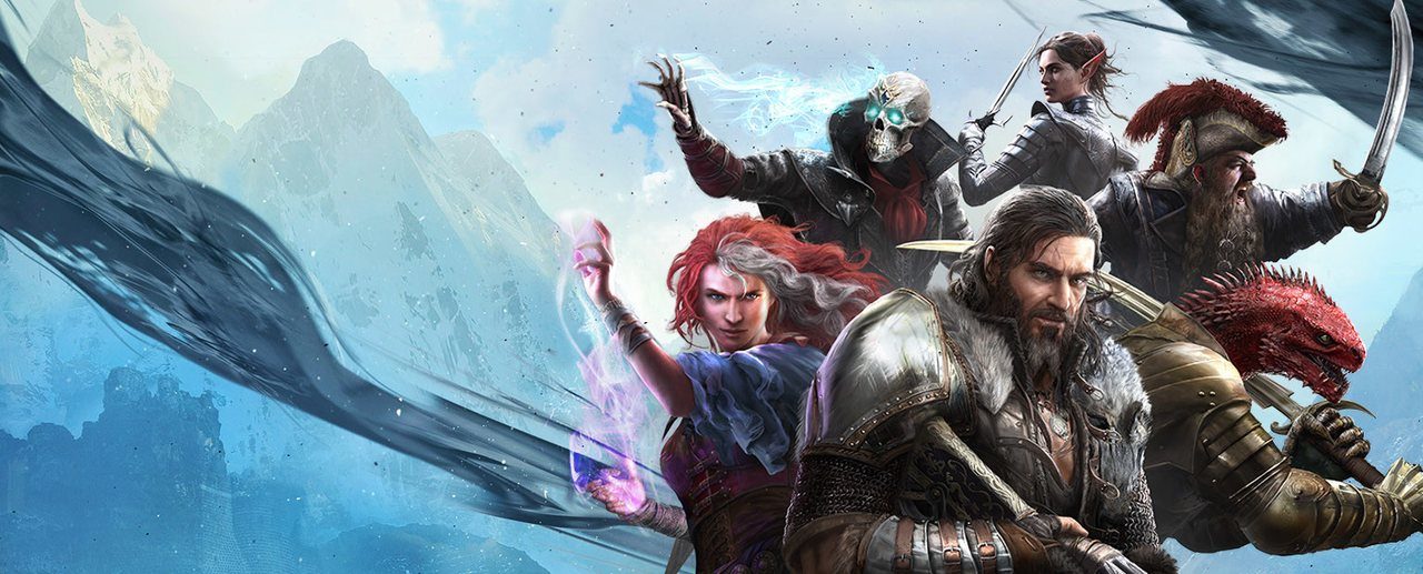 Divinity: Original Sin 2 key art with heroes in a dark fantasy setting
