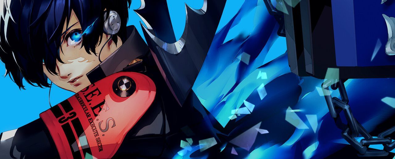 Persona 3 Reload key art with the protagonist and his Persona